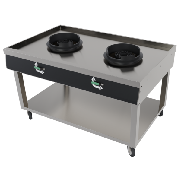 2 Burner Chinese Stove