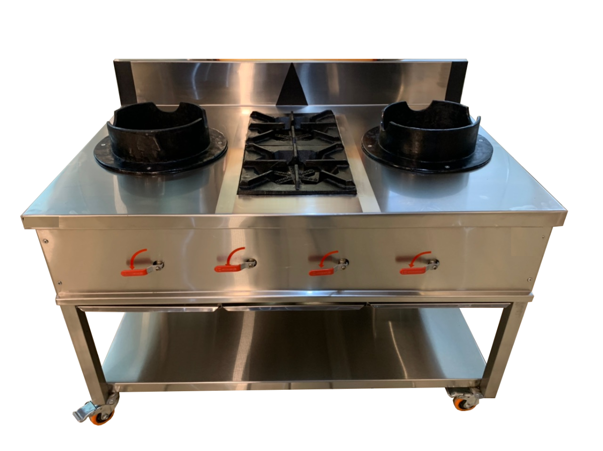 ITAL 2 Burner Continental+2 Burner Chinese Stove - Image 1
